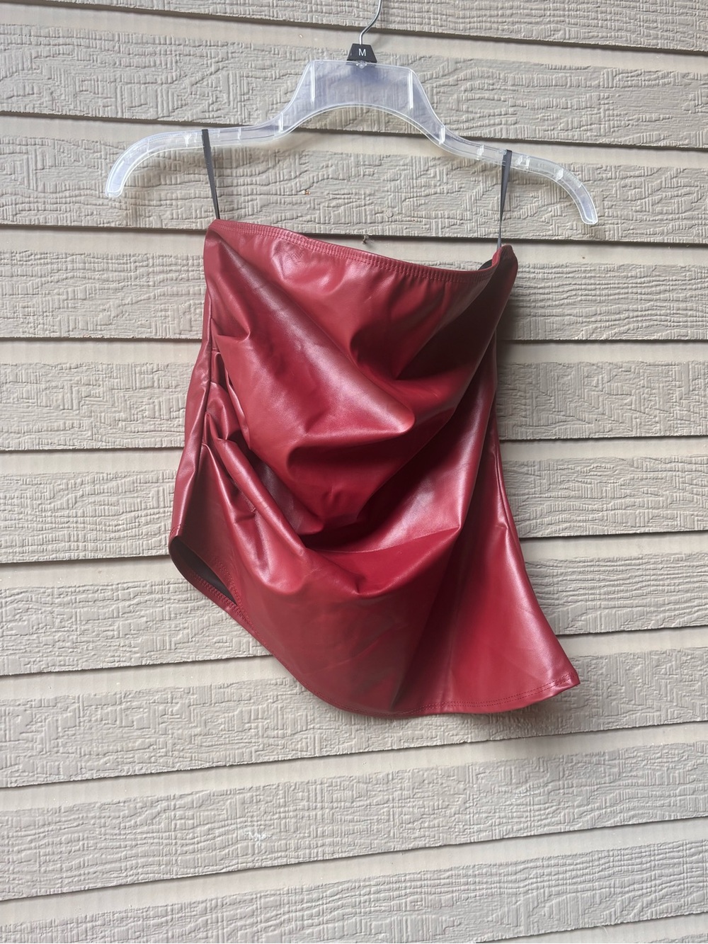 Red Strapless Top - Picture 2 of 2